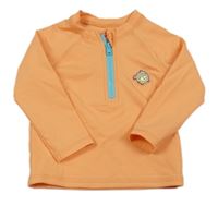 Oranžové UV triko s rybičkou M&S