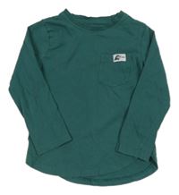 Tmavozelené triko s kapsou Nutmeg 