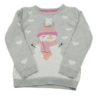 Šedý svetr se sněhulákem Yd. 