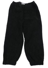 Čierne menšestrové cuff nohavice Shein