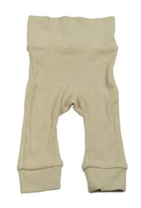 Béžové rebrované tepláky Ergee