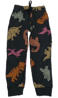 Tmavošedé tepláky s dinosaury Primark