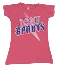 Růžové sportovní tričko s nápisem X-mail 