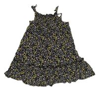 Čierne kvetované šaty Primark