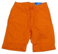 Nové - Oranžové plátenné kraťasy Kiki&Koko