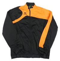 Čierno-oranžová prepínaci mikina s logom Erima