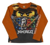 Rezavo-šedé triko Ninjago