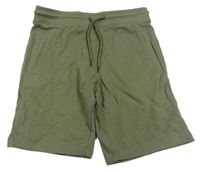 Khaki teplákové kraťasy MANGO