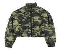 Army šusťákový pod/zimní crop bomber Candy Couture