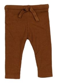 Hnedé rebrované legíny F&F