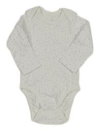 Bílé body s modrými hvězdičkami Topomini