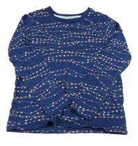 Tmavomodré pyžamové tričko s hviezdičkami M&S