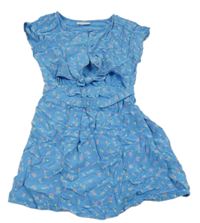 Modré šaty s kvietkami Matalan