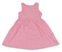 Neónově ružové melírované šaty F&F