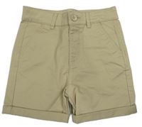 Béžové chino plátenné kraťasy Denim Co.