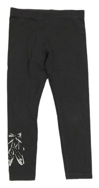 Tmavosivé legíny s baletními piškoty PRIMARK