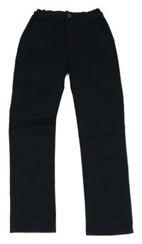 Čierne chino plátenné nohavice M&S