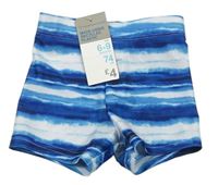 Modro-biele pruhované chlapčenské plavky Primark