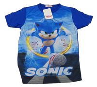 Modré tričko se Sonicem