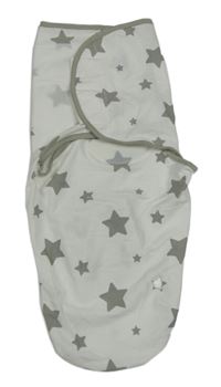 Bílá bavlněná rychlozavinovačka s hvězdami