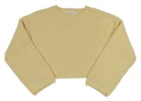 Žltý crop sveter Zara