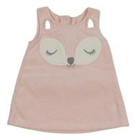 Ružové fleecové šaty s líškou George