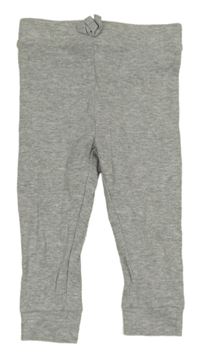 Sivé melírované rebrované ľahké tepláky Matalan