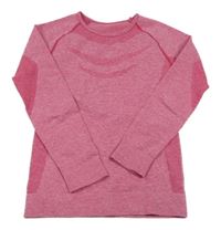 Malinové melírované spodné funkčné tričko Crivit