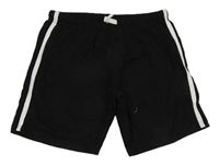 Čierne bavlnené kraťasy s pruhom Kiki&Koko