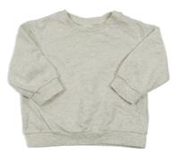 Svetlosivá melírovaná mikina H&M