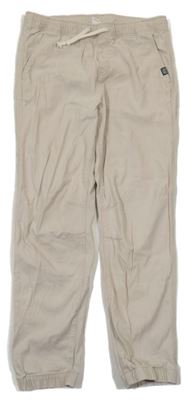 Béžové plátenné jogger cuff nohavice H&M