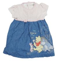 Modro-růžové šaty s Púem Disney
