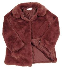 Starorůžová kožešinová podšitá bunda H&M