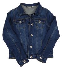 Tmavomodrá rifľová bunda Alive