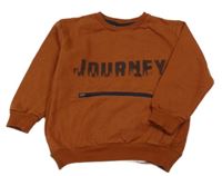 Hnedá mikina s nápisom Pep&Co