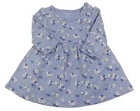 Fialové květované teplákové šaty M&S