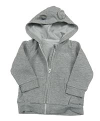 Sivá melírovaná prepínaci mikina s kapucňou George