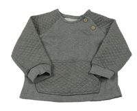 Sivá vzorovaná mikina s vreckom George