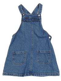 Modré na traké rifľové šaty s vreckami F&F