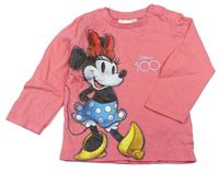 Lososové tričko s Minnie Disney