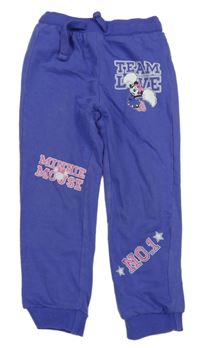 Fialové tepláky s Minnie Disney