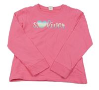 Růžové mikinotriko s logem S. Oliver