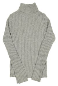 Svetlosivý rebrovaný svetrový rolák Primark