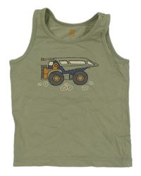 Khaki tielko s autom HEMA