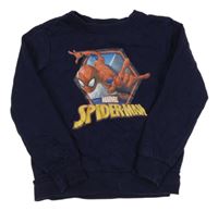 Tmavomodrá mikina so Spidermanem