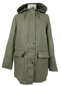 Dámska hnedá nepromokavá jarná parka s kapucňou New Look