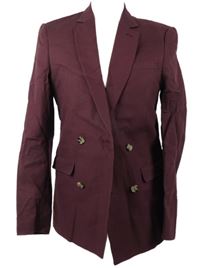 Pánske vínové slim fit sako Asos vel. 44