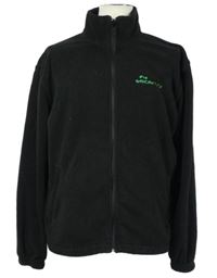 Pánská černá fleecová propínací mikina Uneek 