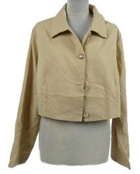 Dámský béžový crop blejzr Shein 