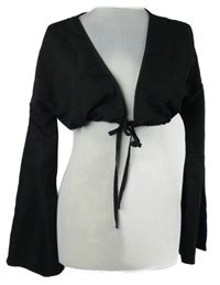 Dámské černé bolerko na zavazování Musera 